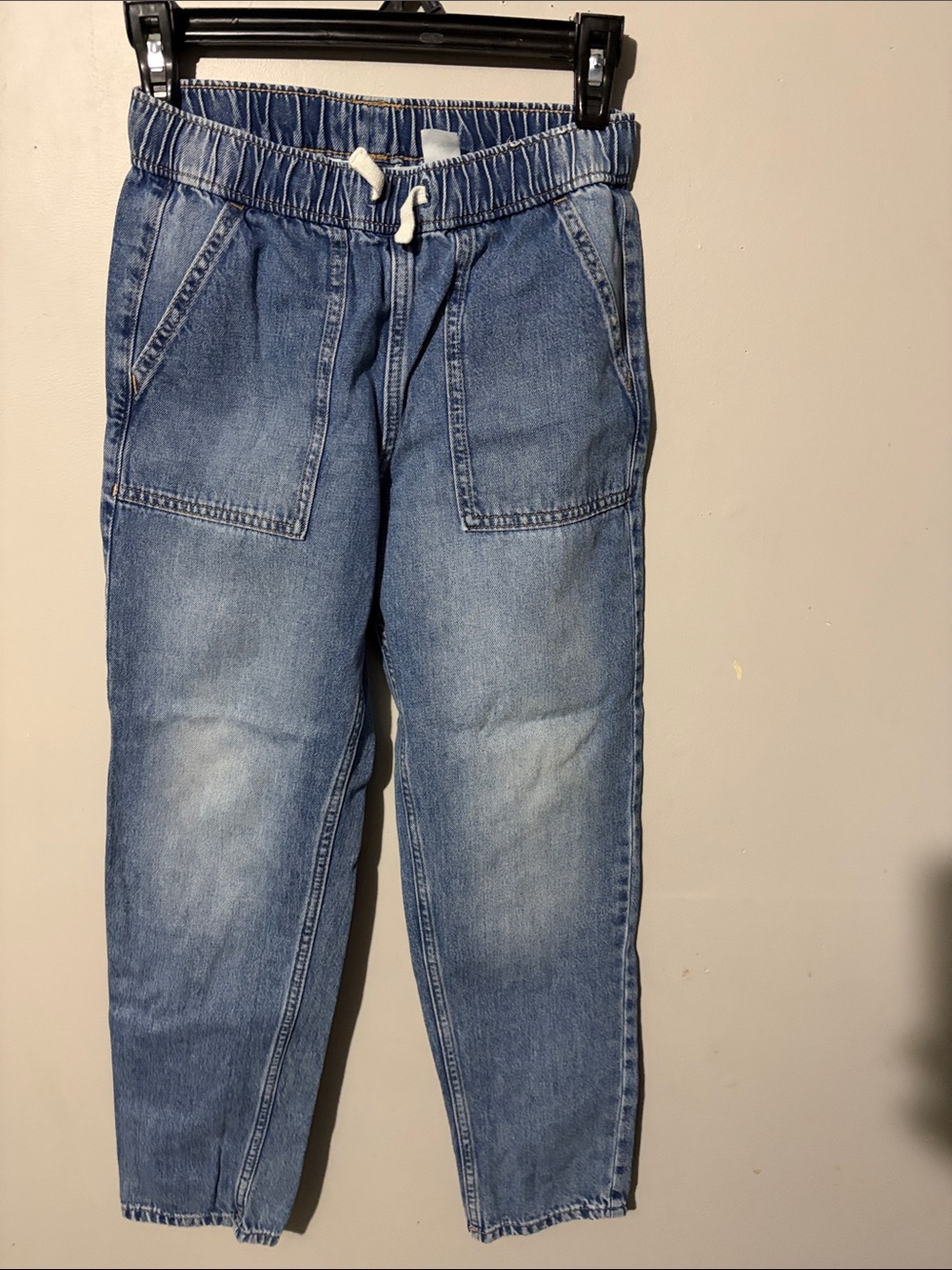 H&M Light Blue Denim Drawstring Jogger Jeans